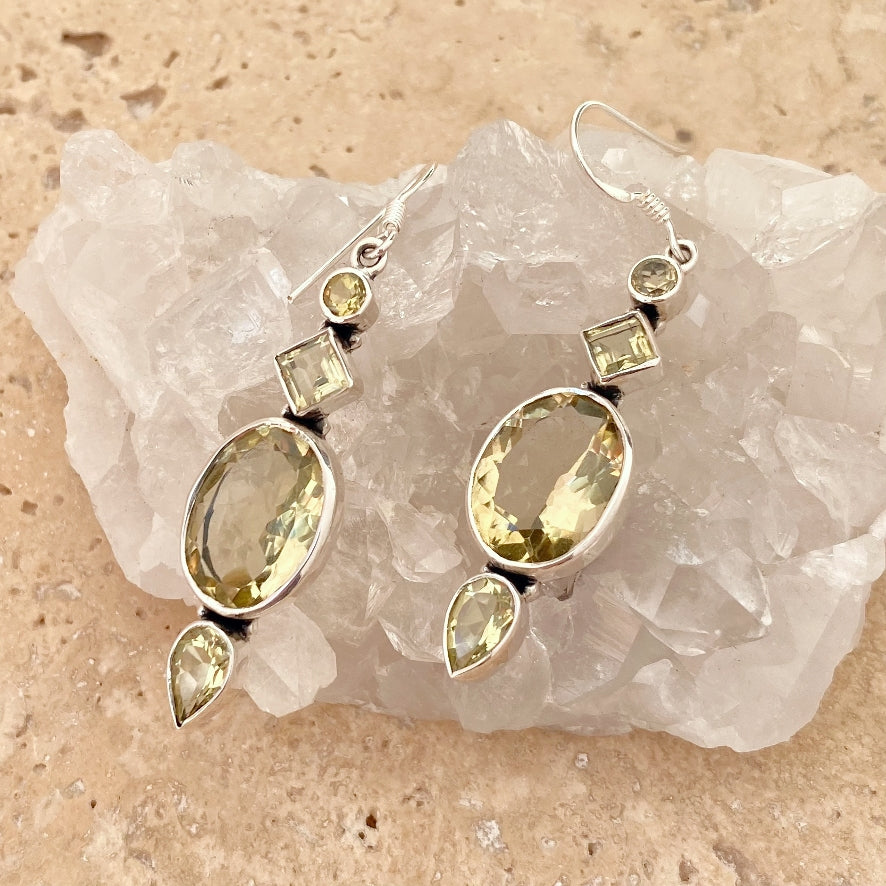 Lemon Quartz Earrings Freja Kalapriya Jewellery For Lovers of
