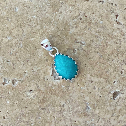 Amazonite Small Teardrop Pendant - Melita