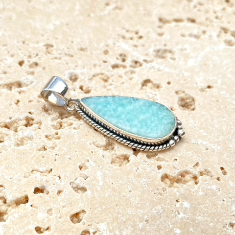 Amazonite Teardrop Pendant - Astrid