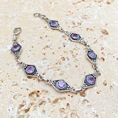 Amethyst Marquise Bracelet - Safi