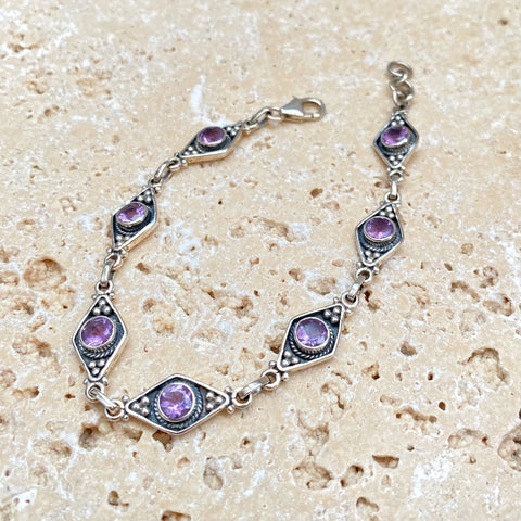 Amethyst Marquise Bracelet - Safi