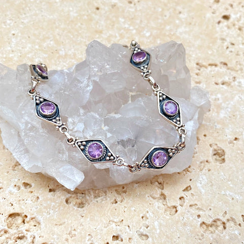 Amethyst Marquise Bracelet - Safi