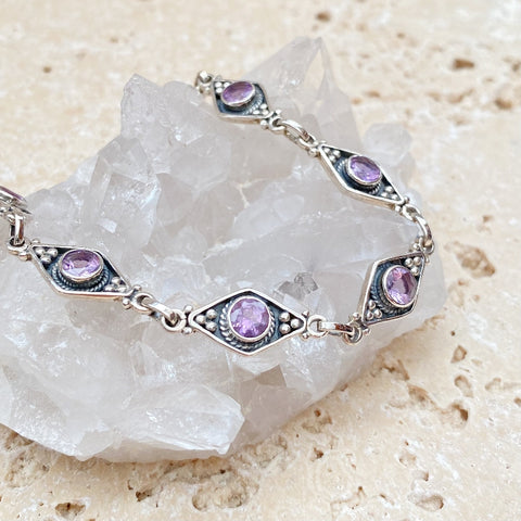 Amethyst Marquise Bracelet - Safi