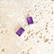 Amethyst Rectangular Earrings - Grace