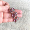 Amethyst Rose Cut Drop Earrings