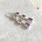 Amethyst Three Gem Drop Earrings