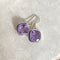 Amethyst Cushion Cut Earrings