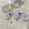 Amethyst Teardrop Earrings - Jali