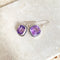 Amethyst Cushion Cut Earrings