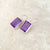 Amethyst Rectangular Earrings - Grace