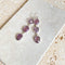 Amethyst Rose Cut Drop Earrings