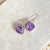 Amethyst Cushion Cut Earrings