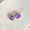 Amethyst Cushion Cut Earrings