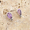 Amethyst Stud Earrings - Lola