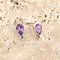 Amethyst Stud Earrings - Lola