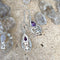 Amethyst Teardrop Earrings - Jali