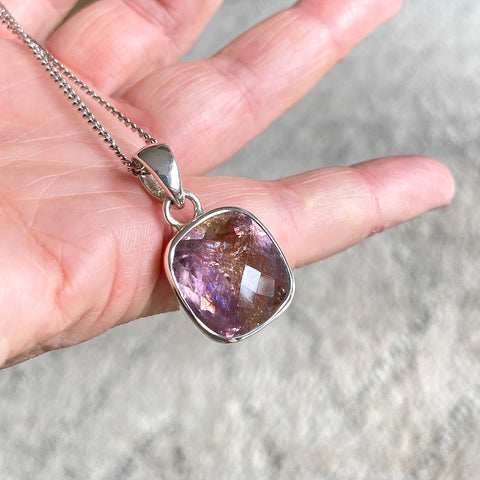 Ametrine Cushion Shaped Pendant - Grace