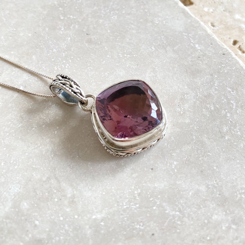 Ametrine Cushion Cut Pendant