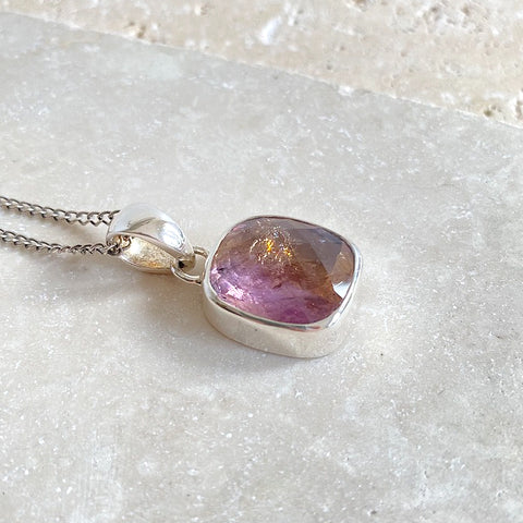 Ametrine Cushion Shaped Pendant - Grace