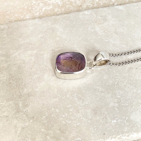 Ametrine Cushion Shaped Pendant - Grace