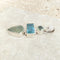 Aquamarine Triple Gem Pendant