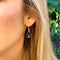 Onyx Earrings - Sara