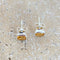 Citrine Stud Earrings - Bezel