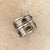 Vintage Tekke Gilded Silver Carnelian Bangle from Turkmenistan
