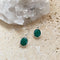 Emerald Quartz Necklace & Earring Set - Grace