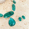 Emerald Quartz Necklace & Earring Set - Grace