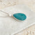 Emerald Green Quartz Teardrop Pendant - Grace