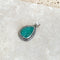 Emerald Green Quartz Teardrop Pendant - Phoenix
