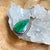 Emerald Quartz Teardrop Pendant - Phoenix