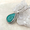 Emerald Green Quartz Teardrop Phoenix Pendant