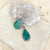 Emerald Green Quartz Teardrop Astrid Pendant