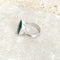 Deep Emerald Green Quartz Solange Ring