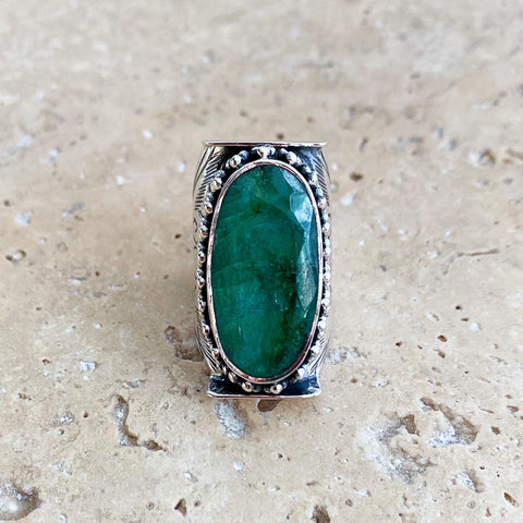 Emerald Quartz Ring - Devani