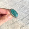 Emerald Green Quartz Oval Ring - Jyoti