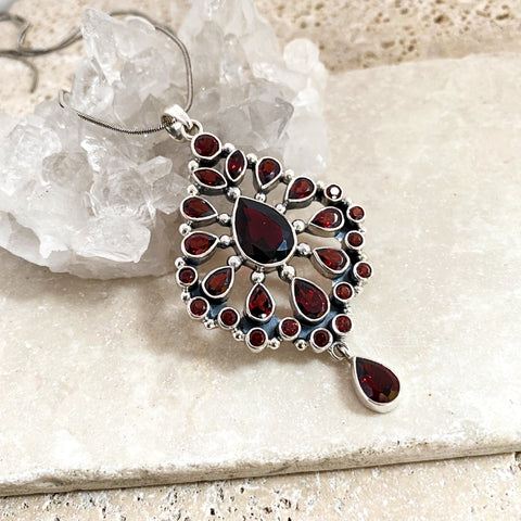 Garnet Pendant - Aaravi