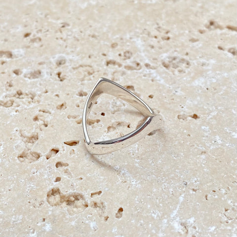 Silver Wishbone Ring