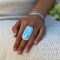 Larimar Large Rectangle Ring - Lila