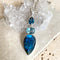 Labradorite, Aquamarine & Topaz Pendant