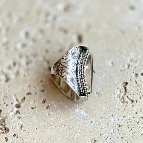 Labradorite Large Marquise Devani Ring