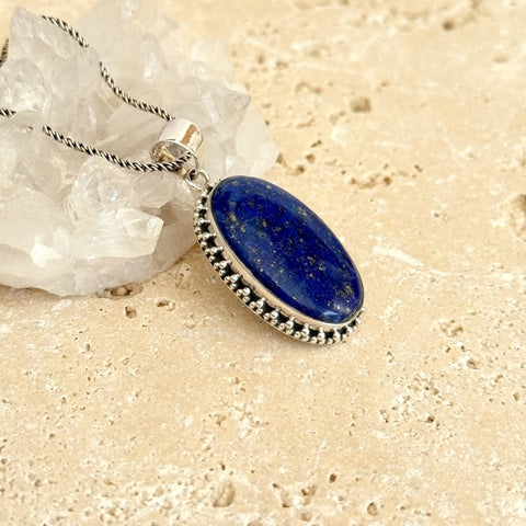 Lapis Lazuli Large Oval Pendant