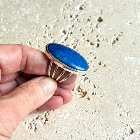 Lapis Lazuli Oval Ring - Lila