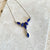 Lapis Marquise Gemstone Necklace - Ava