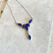 Lapis Marquise Gemstone Necklace - Ava