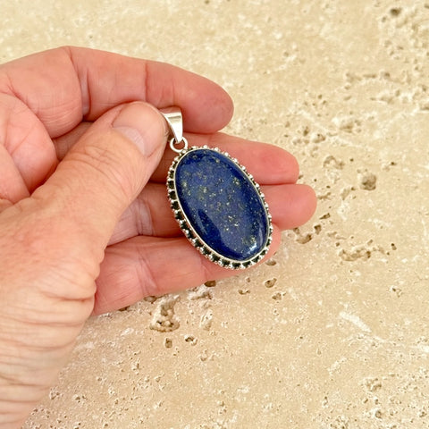 Lapis Lazuli Large Oval Pendant