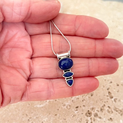 Lapis Lazuli Pendant - Trio