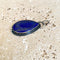 Lapis Lazuli Teardrop Pendant - Noir